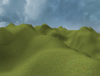 This was peak graphical performance back in the day. Source: StackOverflow - OpenGL heightmap terrain and normals with low resolution